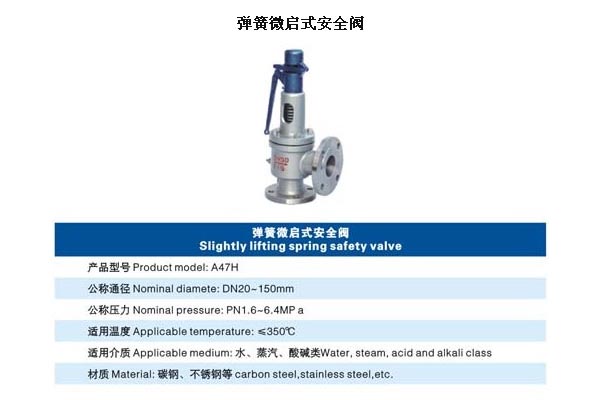 弹簧微启式安�